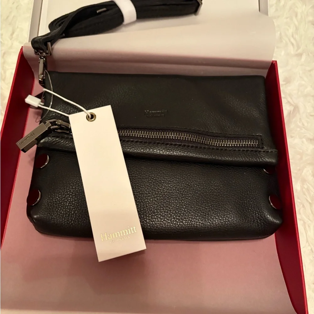 Hammitt Black NWT Crossbody Bag with Silver Zipper
Style is *VIP sml blk-GM - Picture 10 of 10